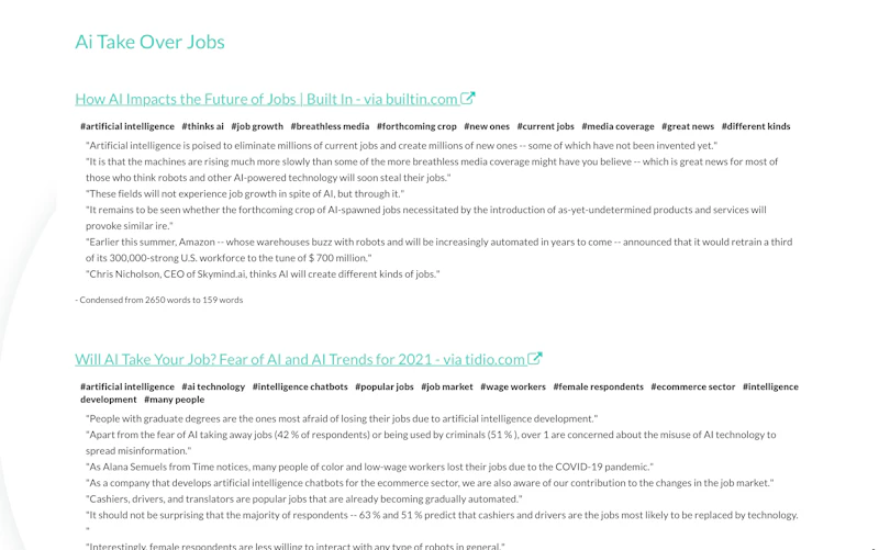 AI-Writer： 情報要約ツール