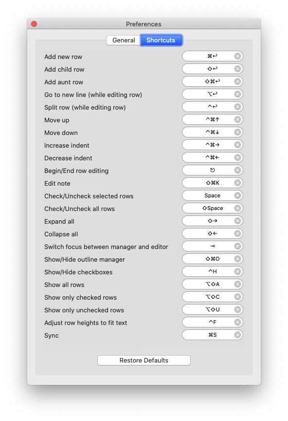 キーボードショートカットが充実している
