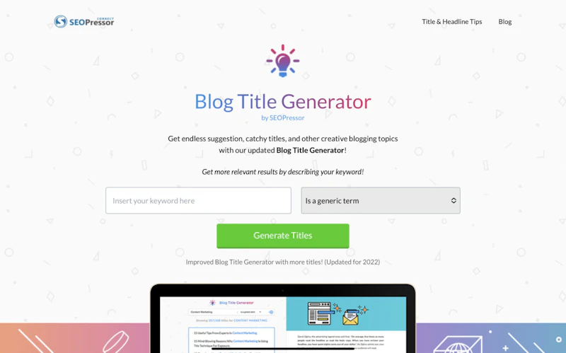 Blog Title Generator