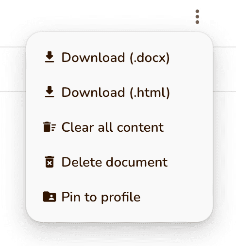 Rytr：エクスポート