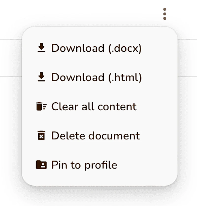 Rytr：エクスポート