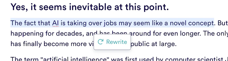 Copy AI：編集ツール（リライト）