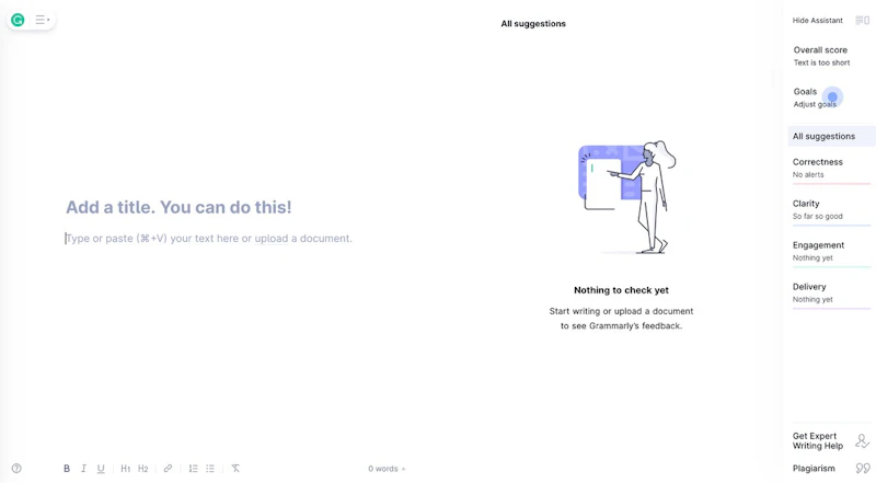Grammarly：エディタ