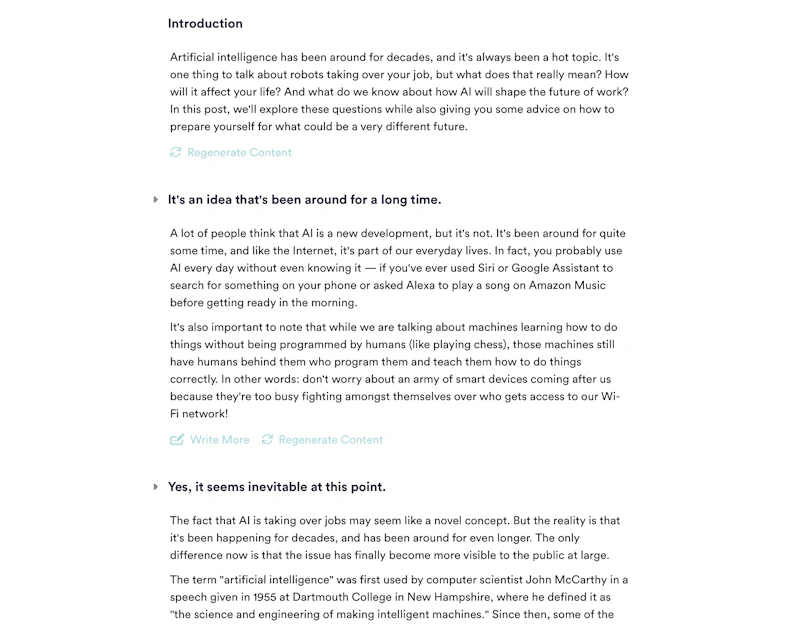 Copy AI：ブログ作成ウィザード（完成）