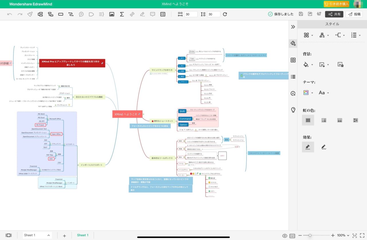 EdrawMind：Web版・