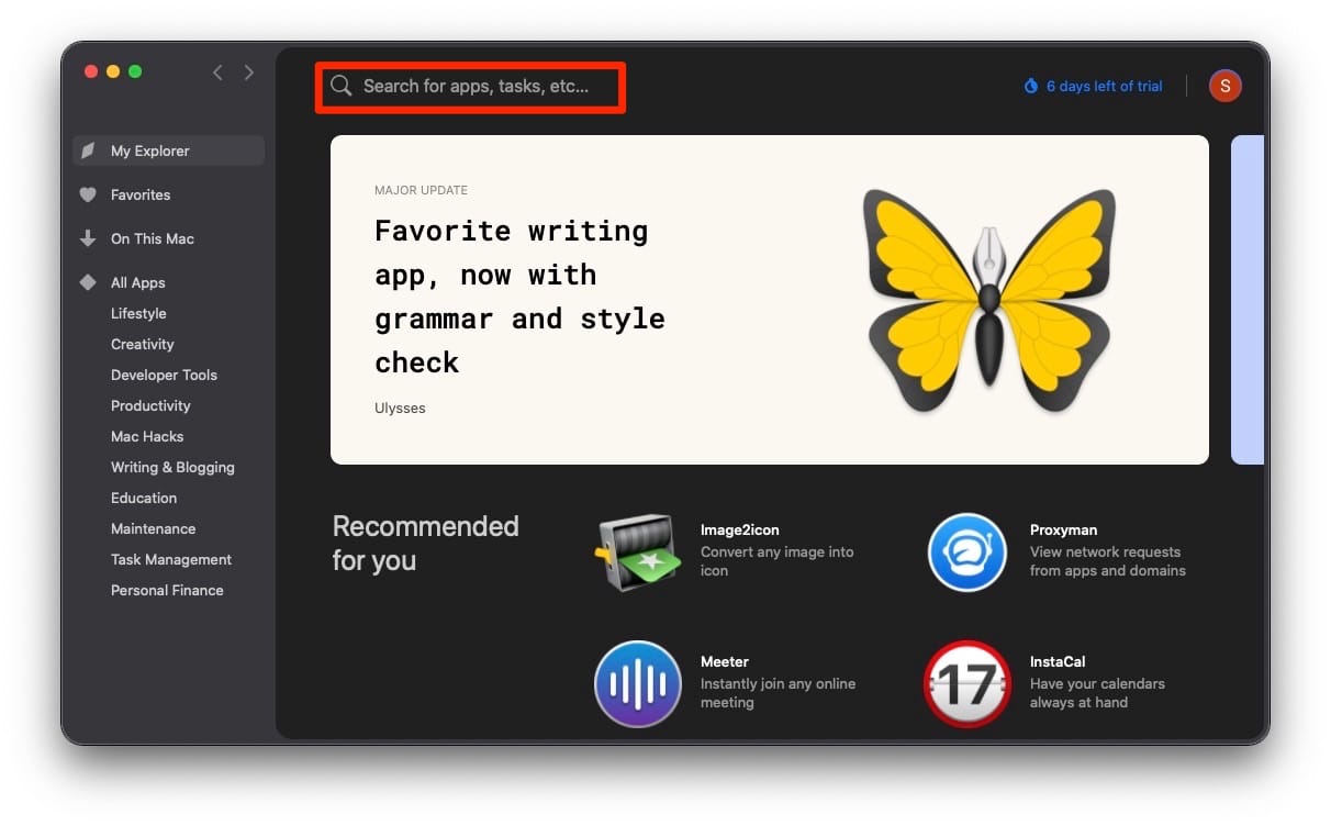 検索窓にインストールしたいアプリ名を入力