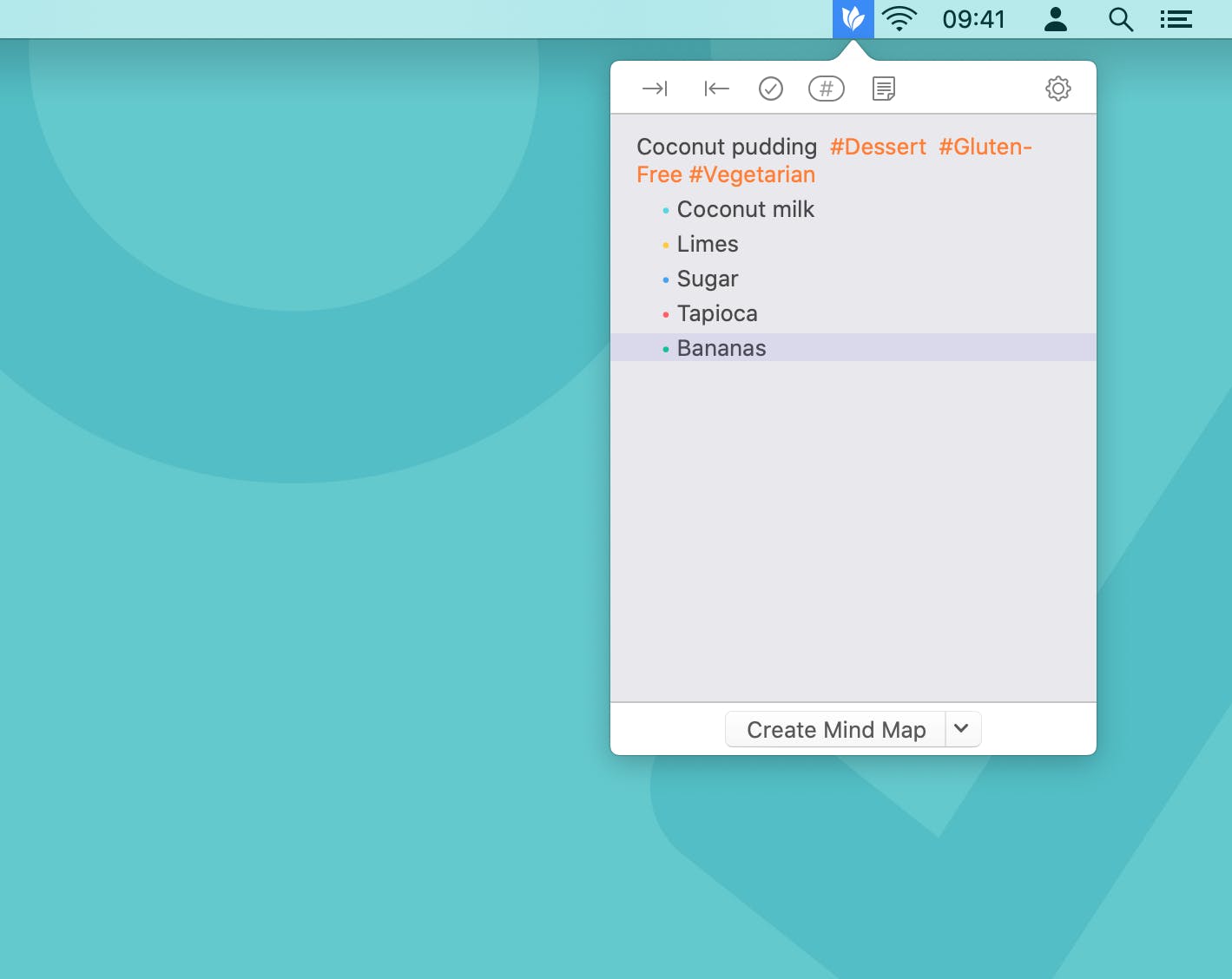 MindNode:クイック入力
