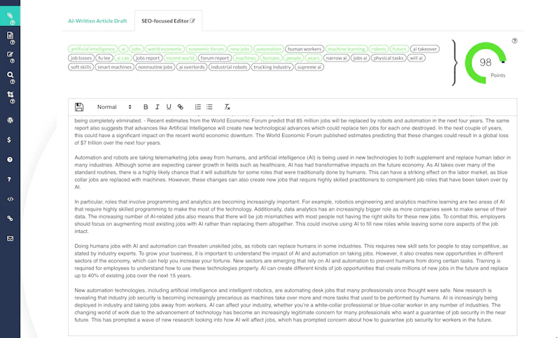 AI-Writer：リサーチ＆ライター（SEOフォーカスエディタ）