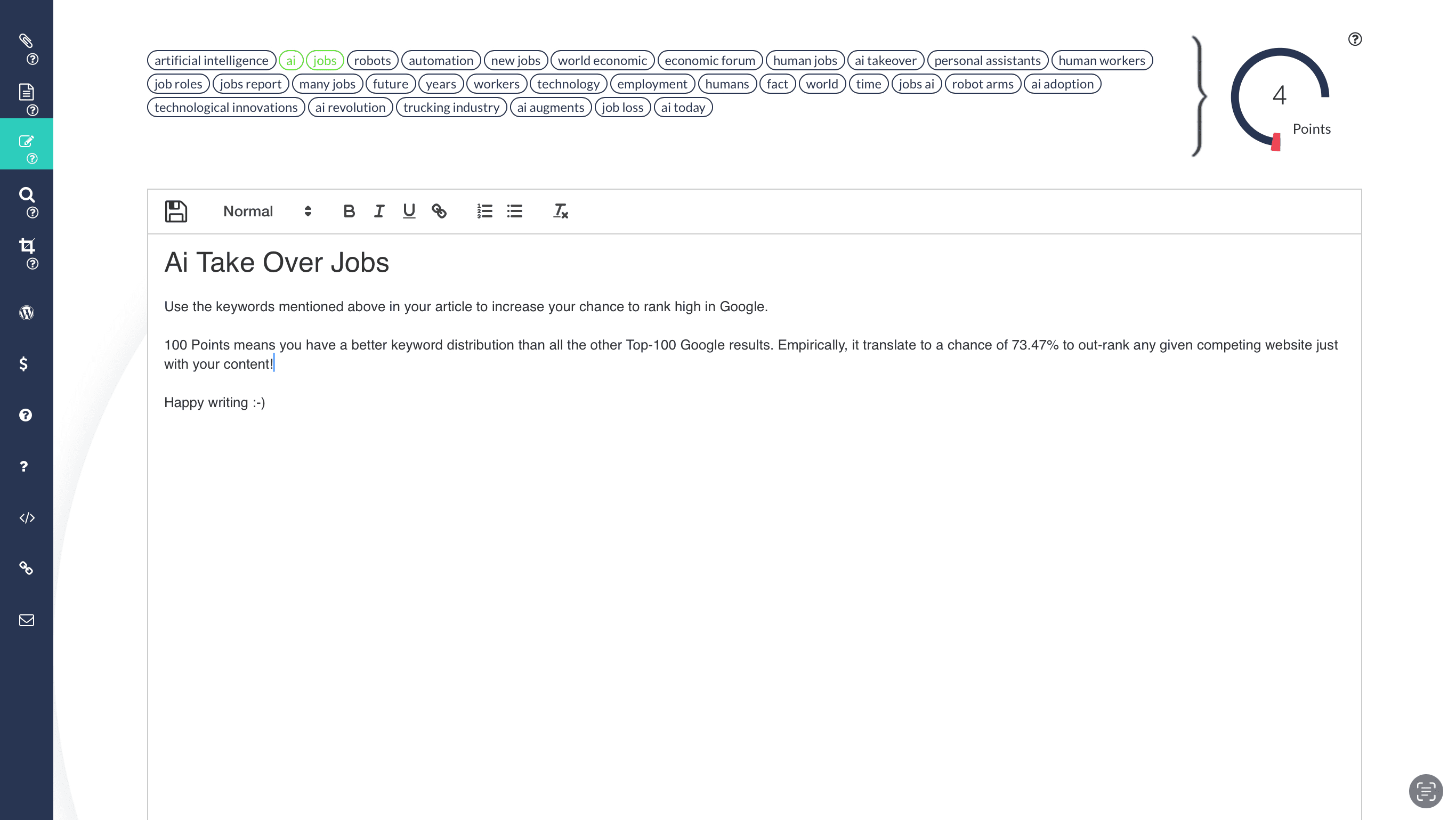 AI-Writer： SEOエディタ