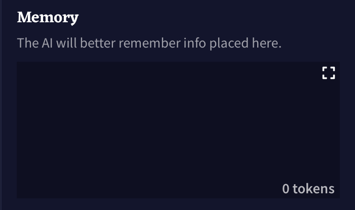 Novel AI：メモリー