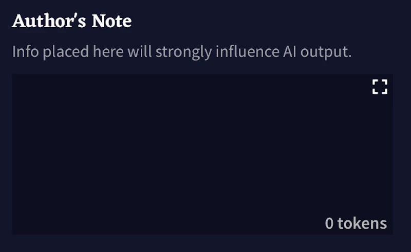 Novel AI：オーサーズノート