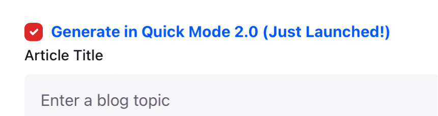 Autoblogging.ai：クイックモード2.0