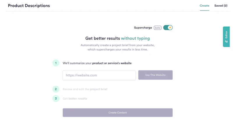 Copy AI：スーパーチャージ