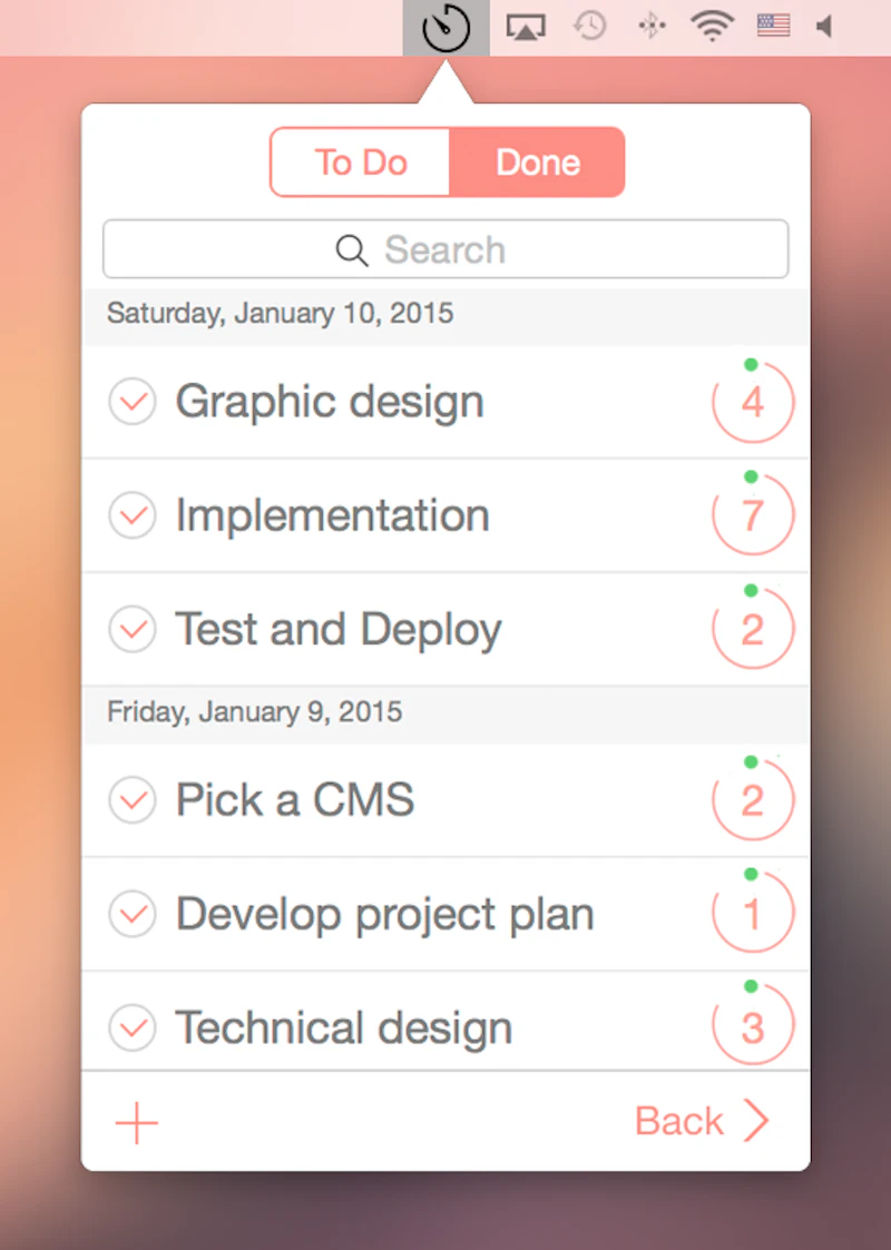 Be Focused：ToDo機能