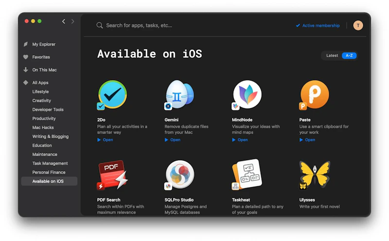 【朗報】アプリ版サブスク『Setapp』がiOS(iPhone/iPad)に対応!