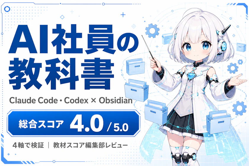 AI社員の教科書（Claude Code・Codex × Obsidian）のレビュー