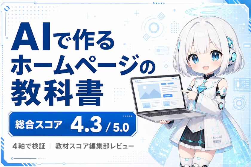 AIで作るホームページの教科書のレビュー