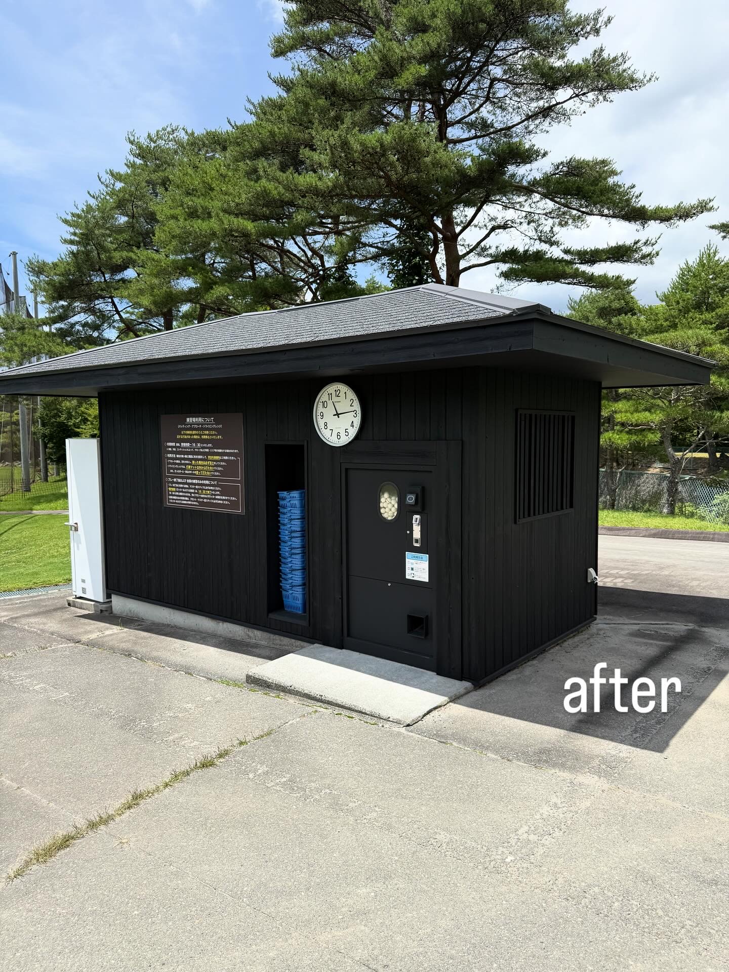 ゴルフ場⛳️小屋の塗装工事！