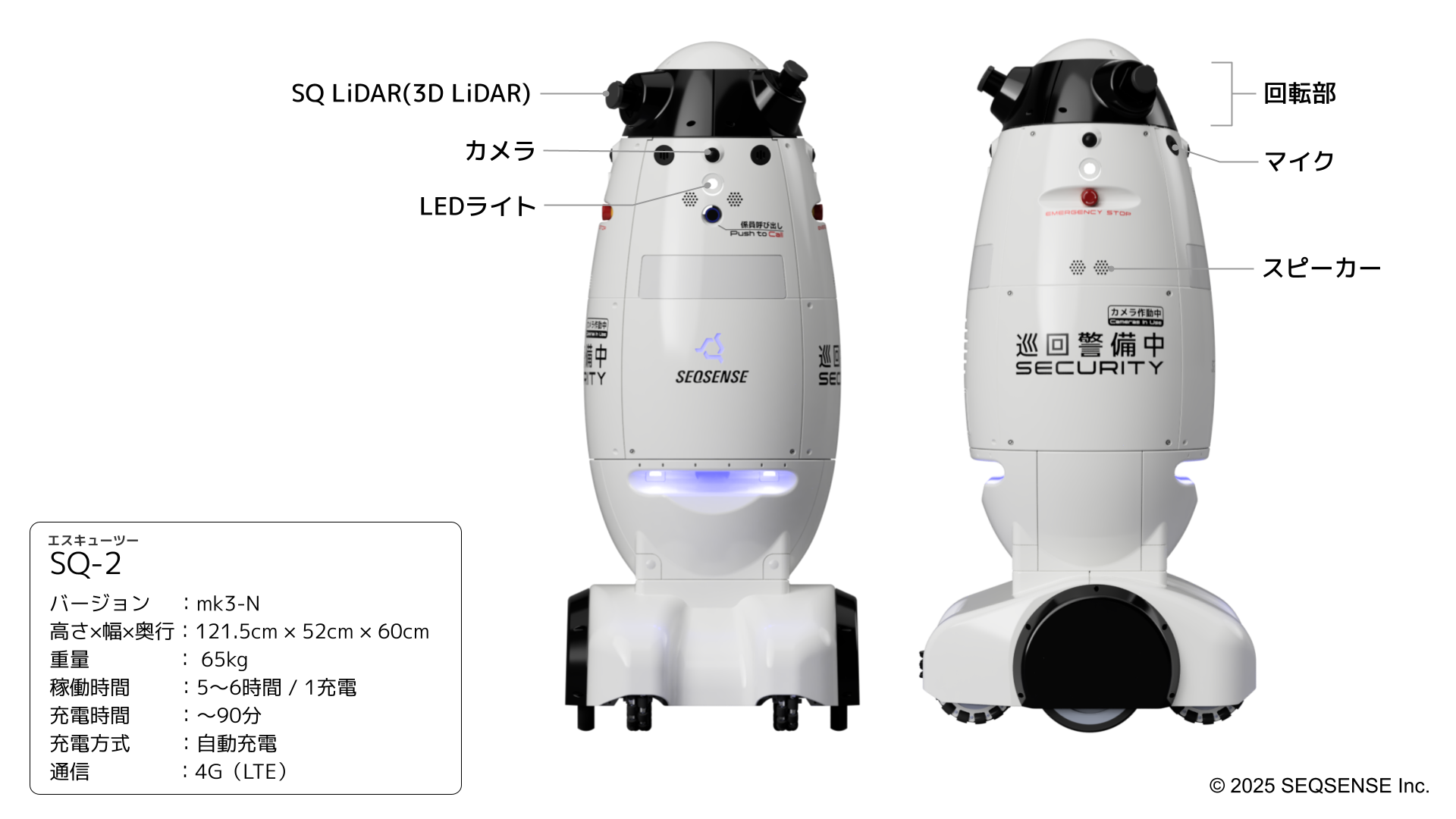 札幌駅前通地下歩行空間（チ・カ・ホ）にて 警備ロボット「SQ-2
