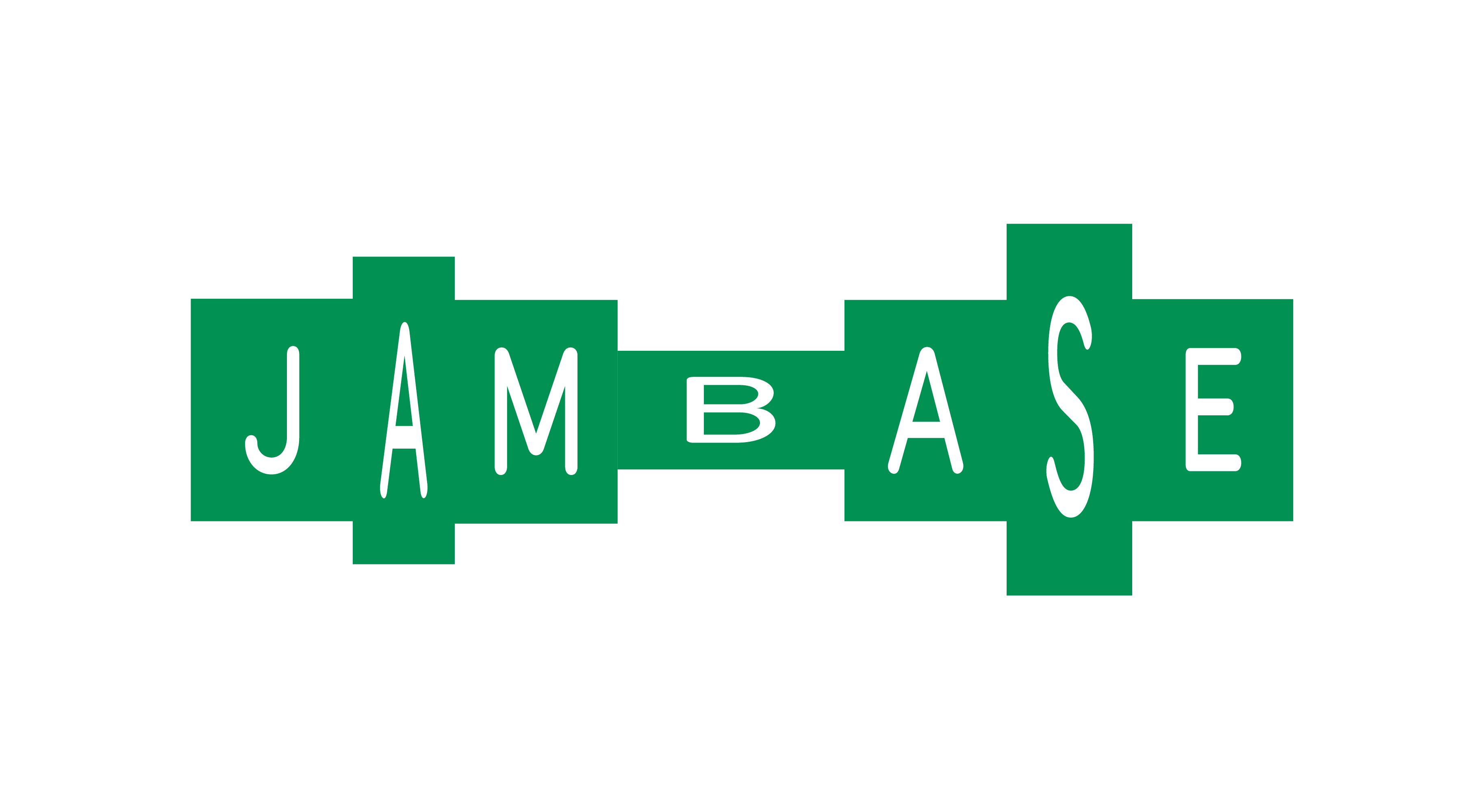 緑色のブロック状の背景に白文字で『JAM BASE』と書かれたロゴ