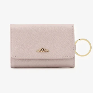 アフタヌーンティー・リビング ｜ フラワーチャーム付き本革キーケース