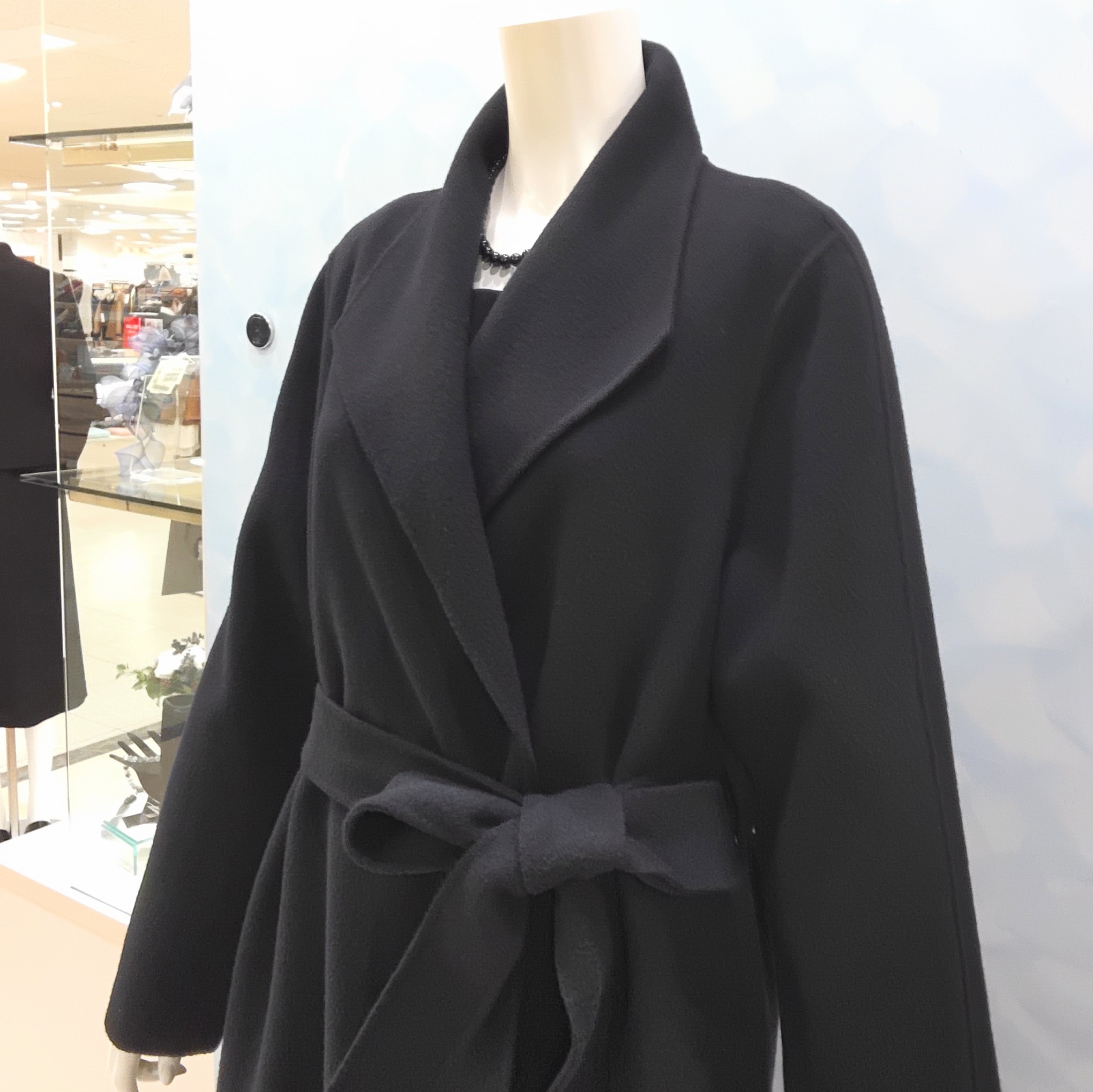 東京ソワール　カシミヤ混ウールコート 東京ソワール ウールコート L ベージュ カシミヤ混 バイカラー ノー