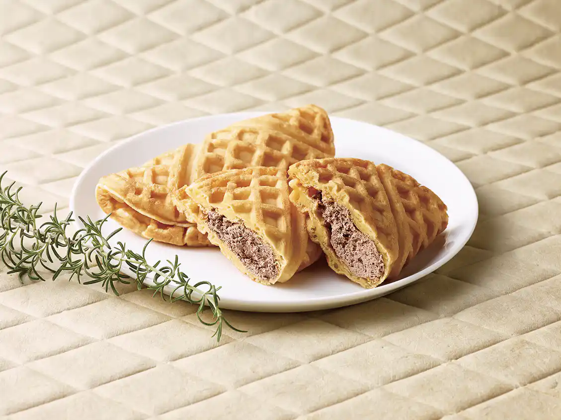 チョコクリームワッフル