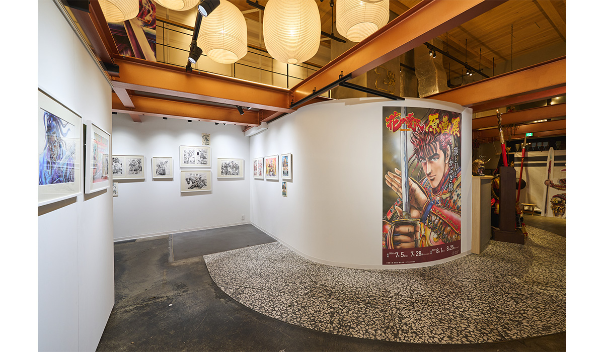 約130点の原画が並ぶ「花の慶次 原画展」がスタート 原哲夫直筆