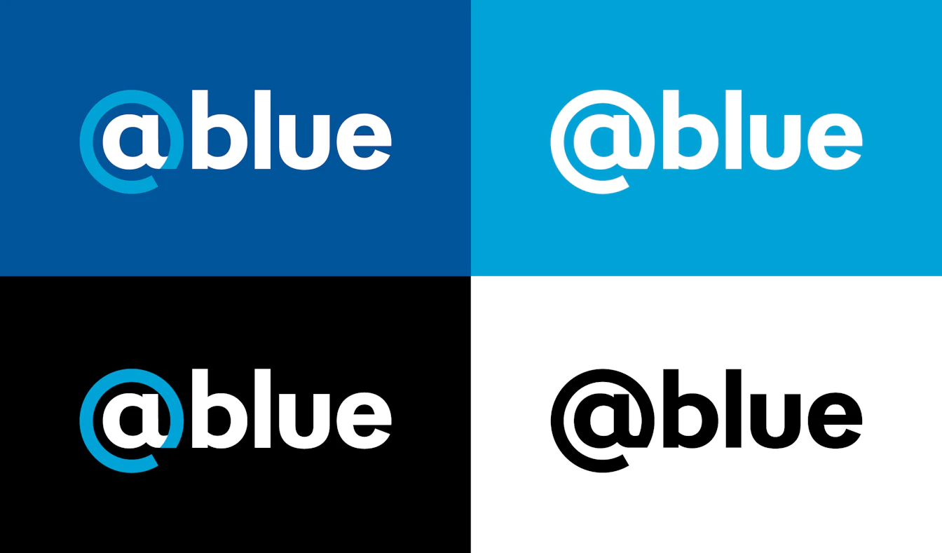 '@blue ロゴ カラーバリエーション