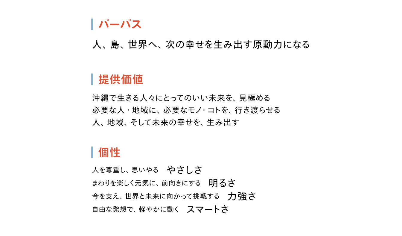 りゅうせきのブランドコンセプト