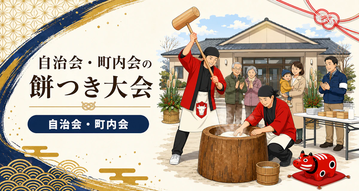 自治会・町内会の餅つき大会ガイド｜段取り・役割分担・年末までの進め方