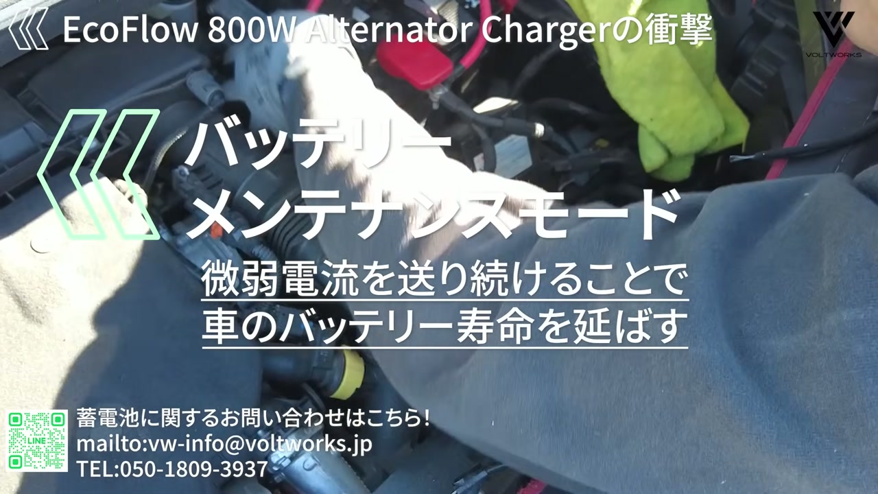 EcoFlow 800Wオルタネーターチャージャー本体