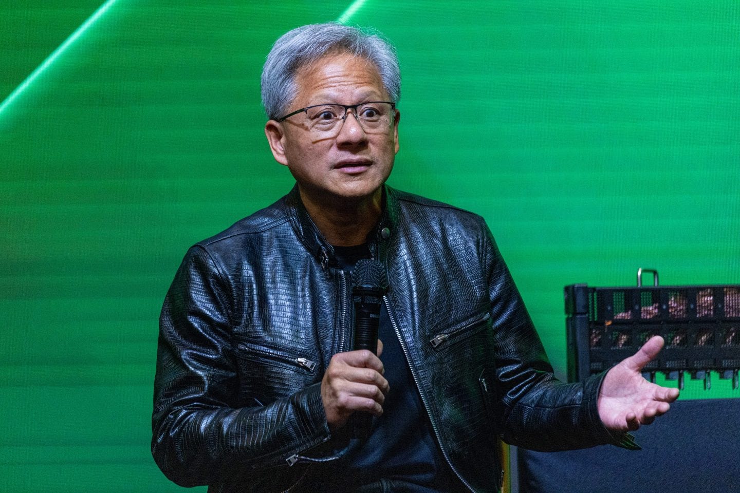 NVIDIA CEO ジェンスン・フアン　ANNABELLE CHIH—BLOOMBERG/GETTY IMAGES