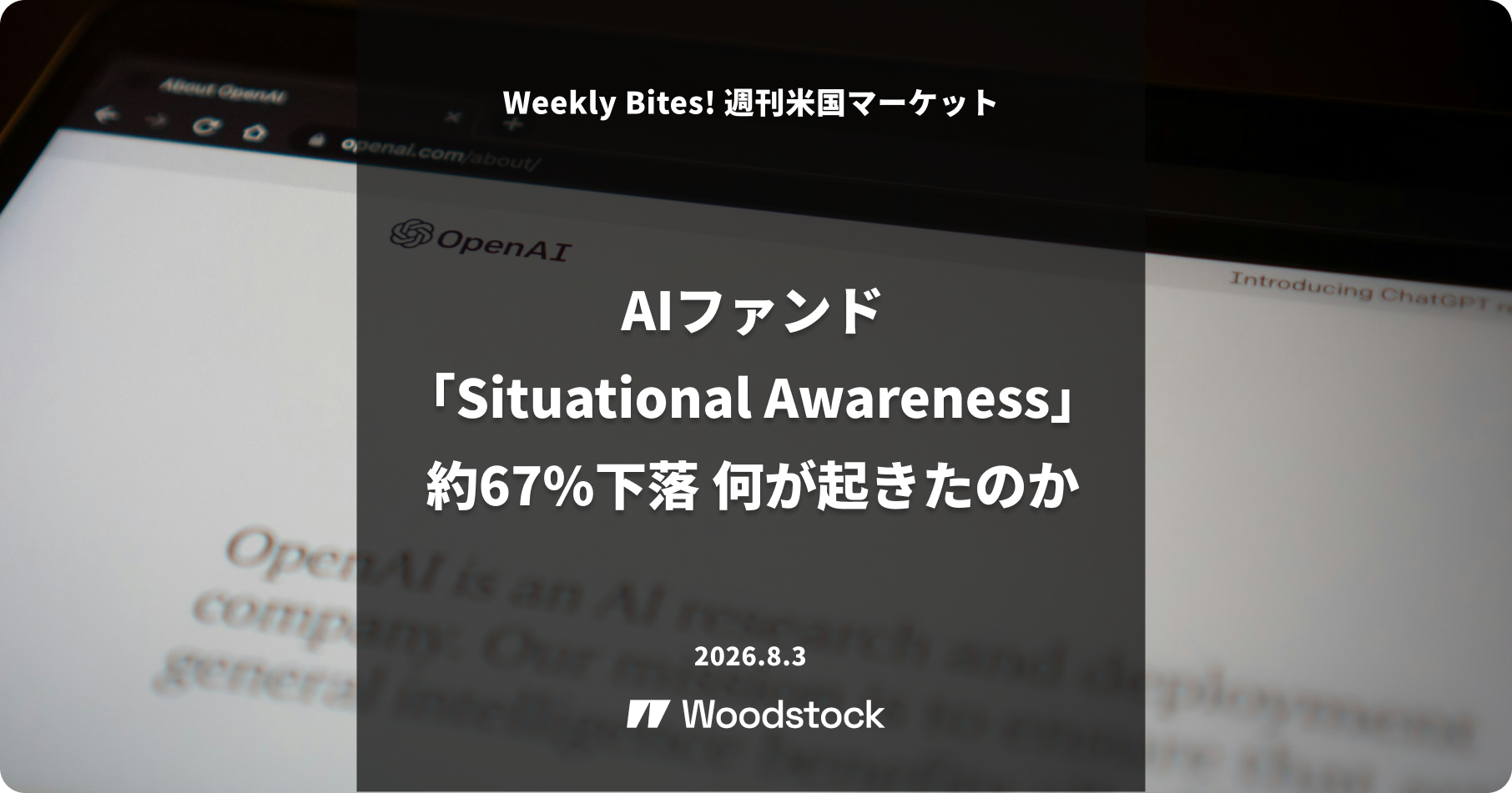 AIファンド「Situational Awareness」約67%下落 何が起きたのか