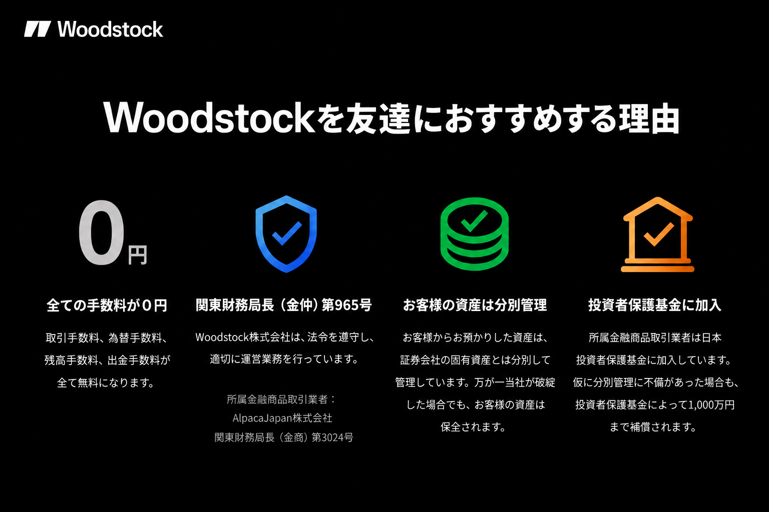 Woodstockを友達におすすめする理由