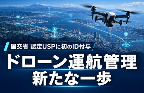 ドローンの飛行計画調整を支援へ　国交省、NTTデータなど2社に認定USPのIDを初付与