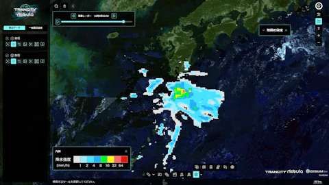 現場の3Dデータに気象と変化を重ねる──CalTa、TRANCITY Nebulaを拡張