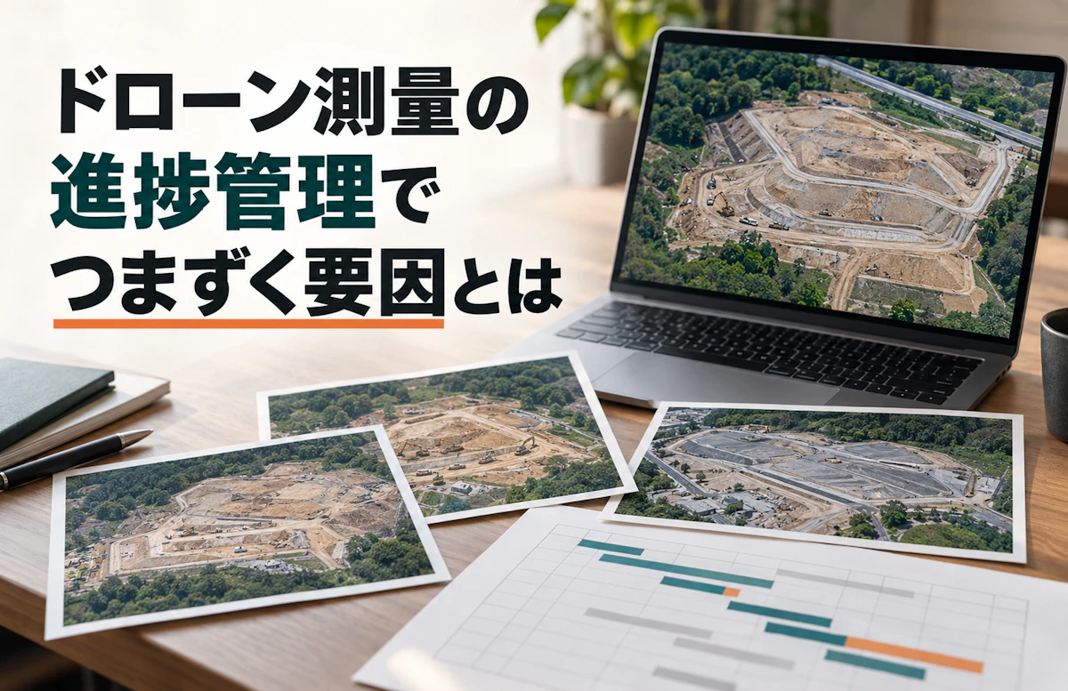 ドローン測量を導入しても進捗管理がうまくいかない理由とは?現場で活用するための7つのポイント