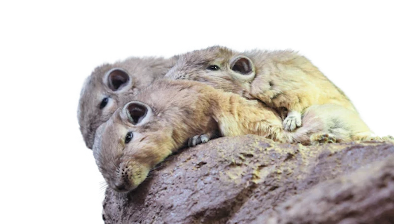 仲間同士でぴったり重なり合う愛くるしい姿