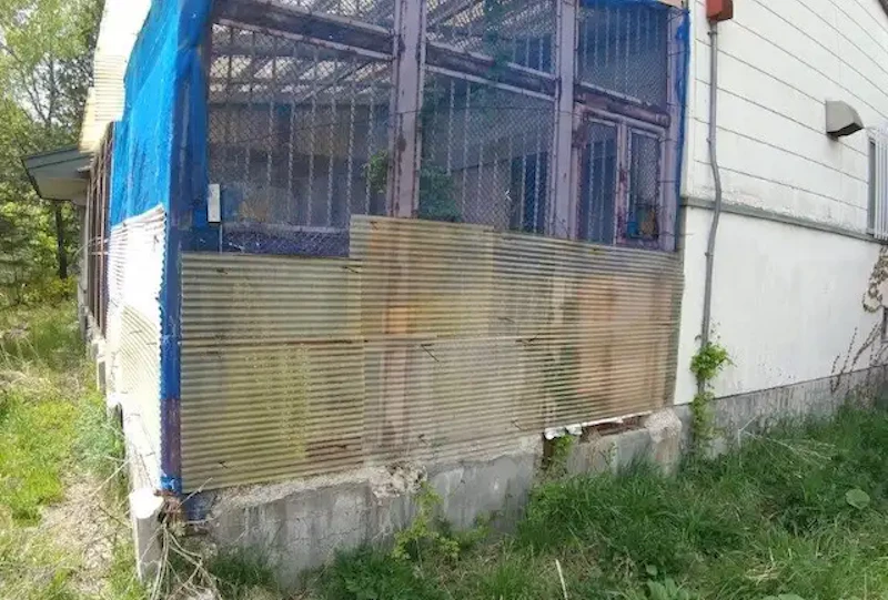 老朽化が著しい動物病院