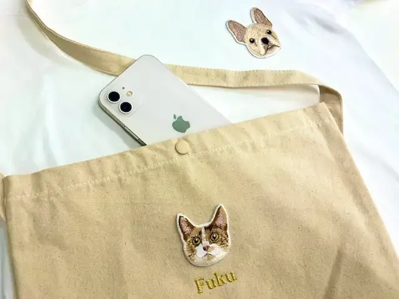 エプロンにワッペン