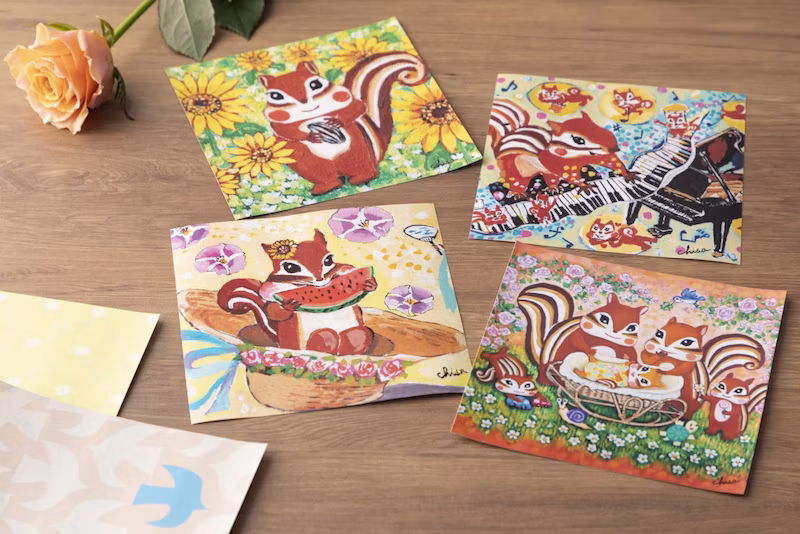イベントや四季に合わせた絵柄もかわいい