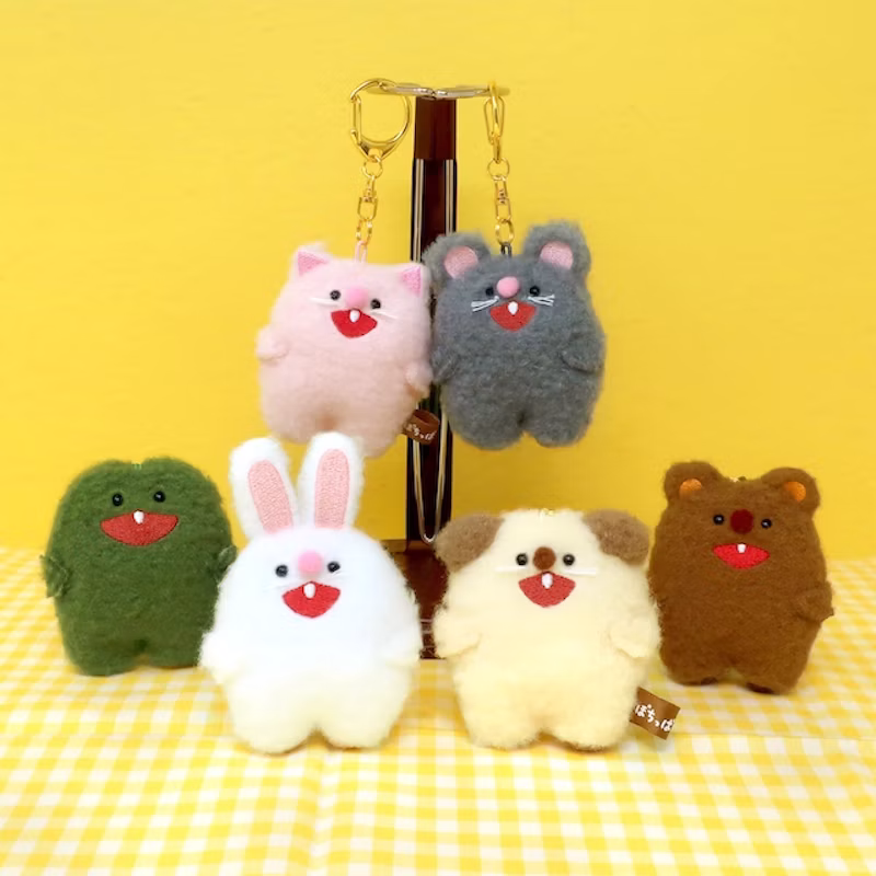 【ぽちっぱ】キーチェーン 全6種 各1,265 円(税込)