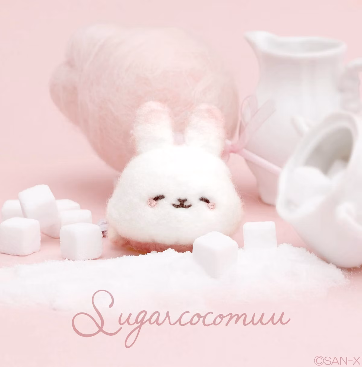 わたあめうさぎ「シュガーココムー」ぬいぐるみ雑貨など新アイテム4月販売へ