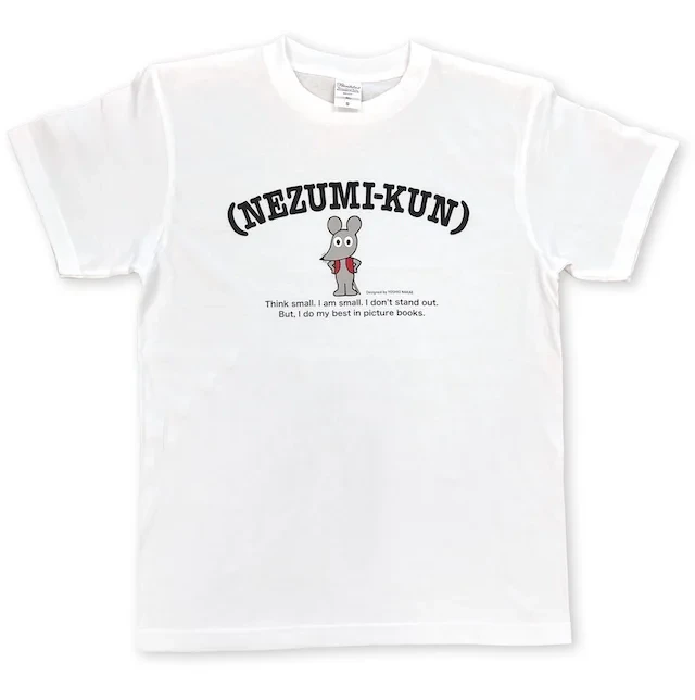 NEZUMIKUN Tシャツ　白（S,M） 作者・なかえ先生のデザインです