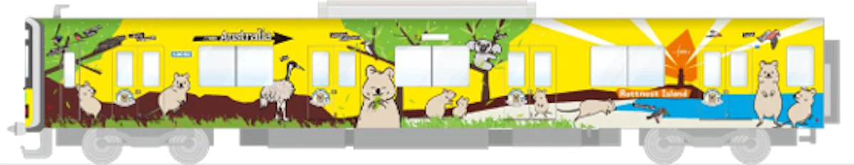 東武東上線、クオッカ来園5周年記念で「クオッカトレイン」10月13日より運行開始