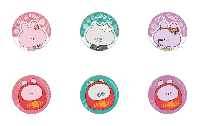 ステッカー6種セット　1,100円(税込)