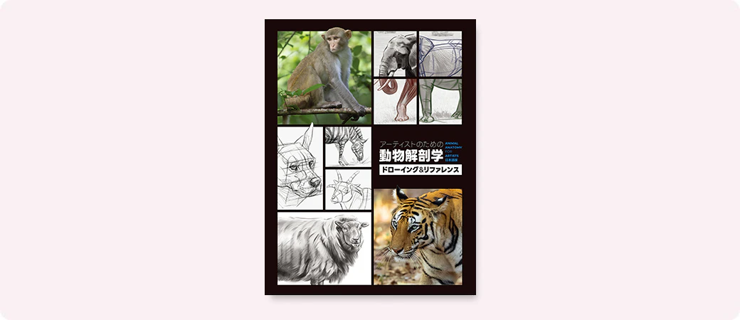 約50体の動物を網羅した『アーティストのための動物解剖学:ドローイング&リファレンス』11月下旬発売