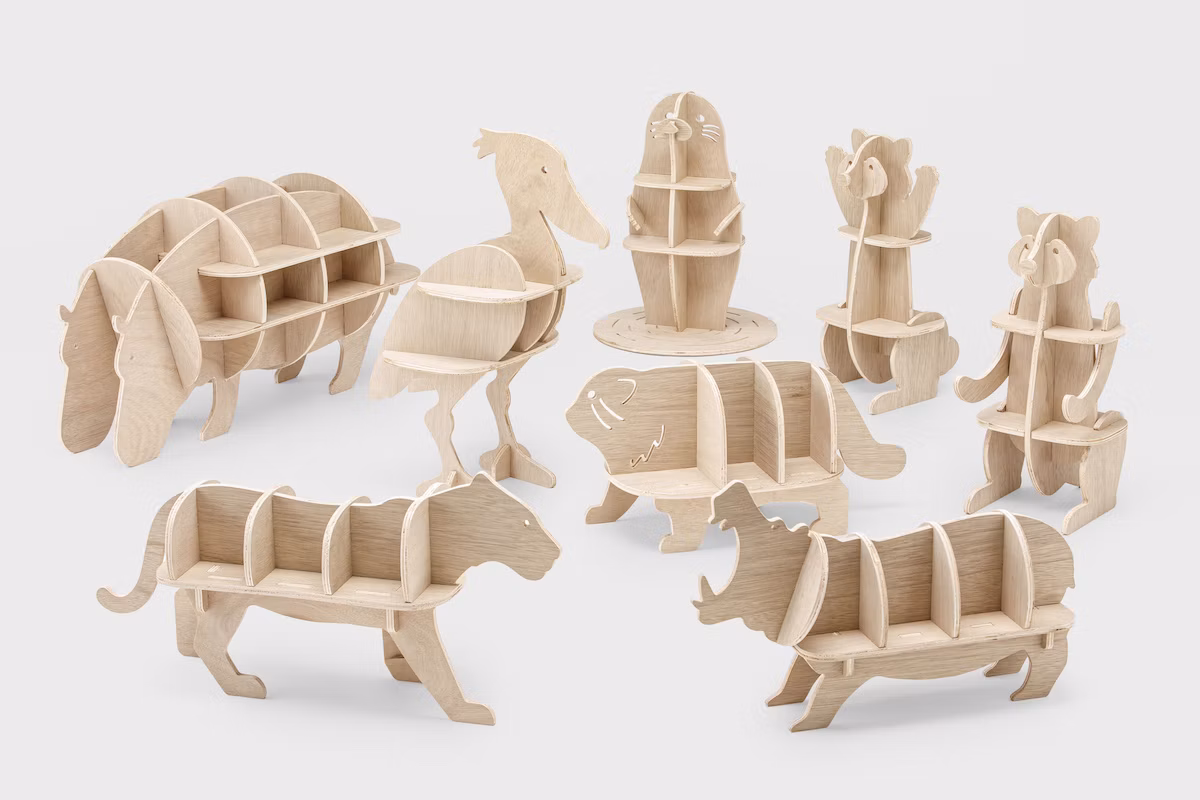ゴマフアザラシ、マヌルネコ、レッサーパンダ...人気動物がDIY家具に！カインズがオーダーカット家具「CAINZOO」発売