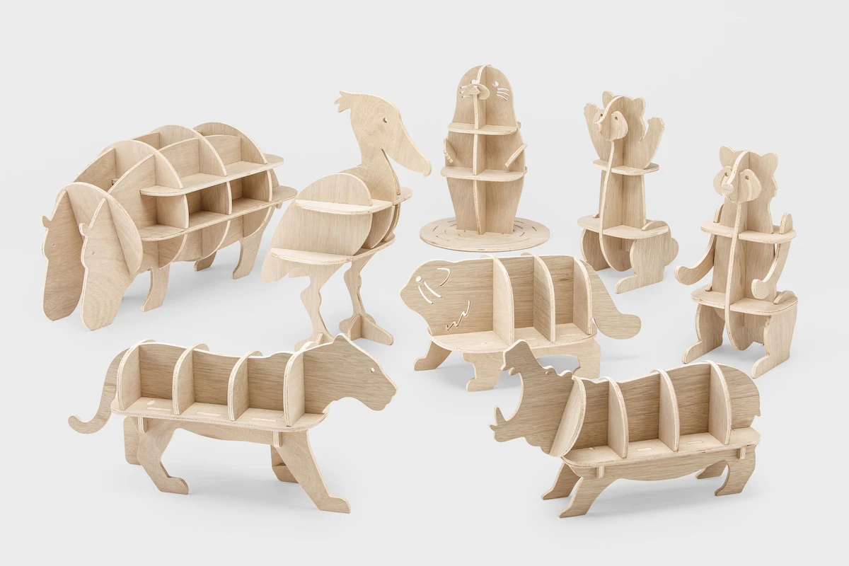 ゴマフアザラシ、マヌルネコ、レッサーパンダ...人気動物がDIY家具に！カインズがオーダーカット家具「CAINZOO」発売